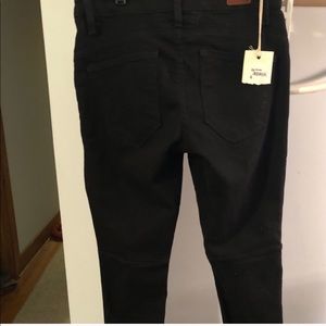 Joie Moto skinny black jeans 27 NWT zip ankle
